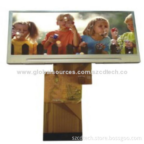 2.9-inch Bar Type Special LCD Module with 350 Nits, MCU/SPI/RGB 16-bit Interface